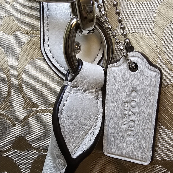 Coach Mainline Khaki & Chalk Colette Carryall Fall Collection 2014 NWT - Picture 14 of 16